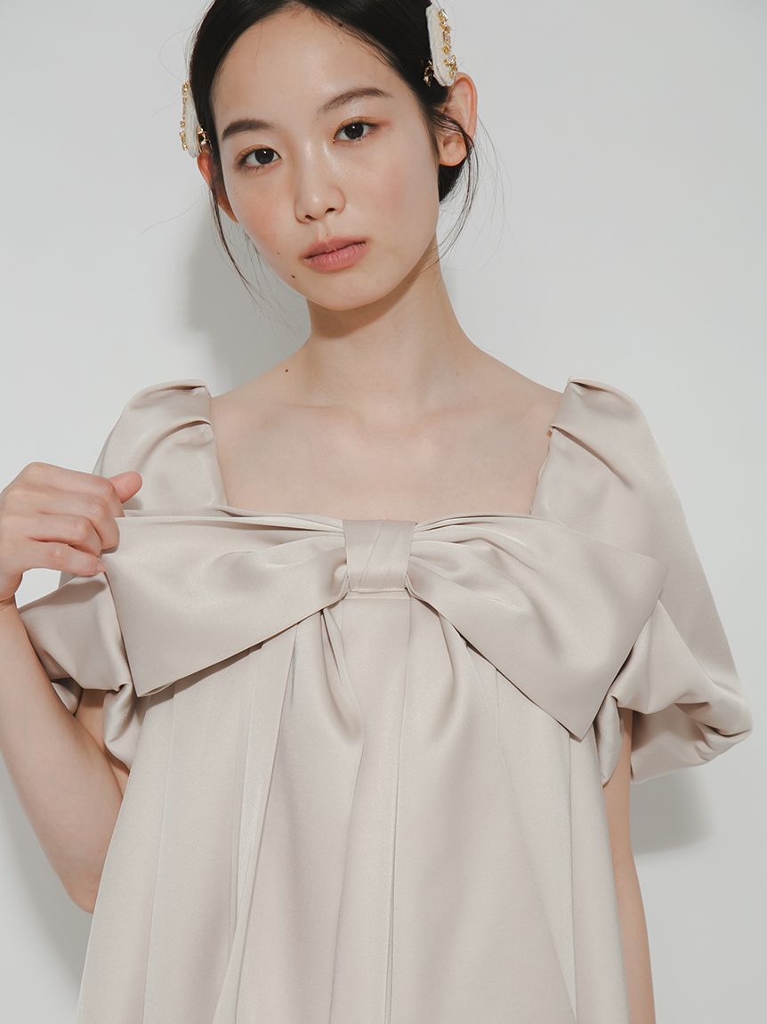 限定カラー】ビッグリボンミニドレス(ミニワンピース)｜DRESS｜FURFUR