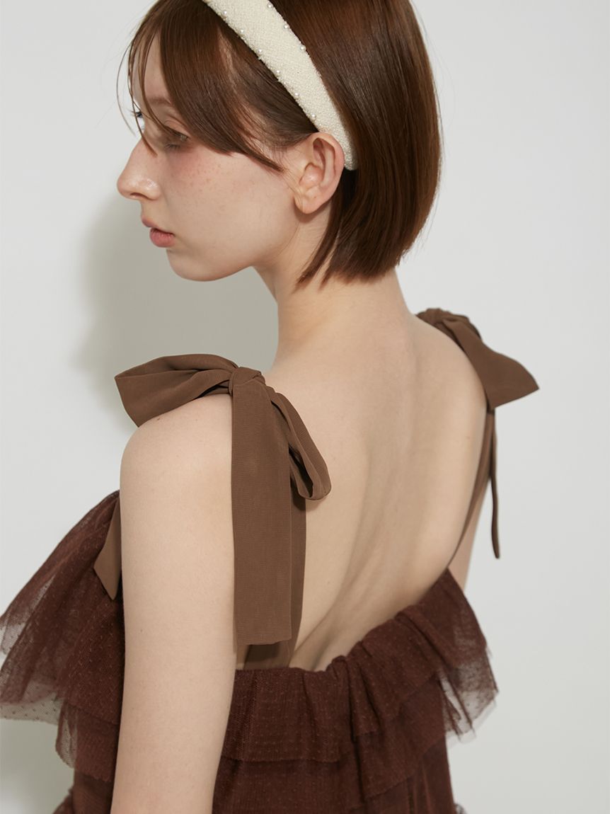 フリルチュールドレス(ロングワンピース)｜DRESS｜FURFUR（ファー
