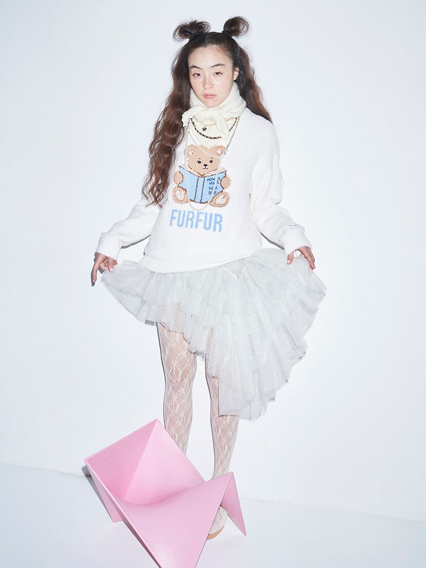 ボリュームレイヤードチュールワンピース(ミニワンピース)｜DRESS