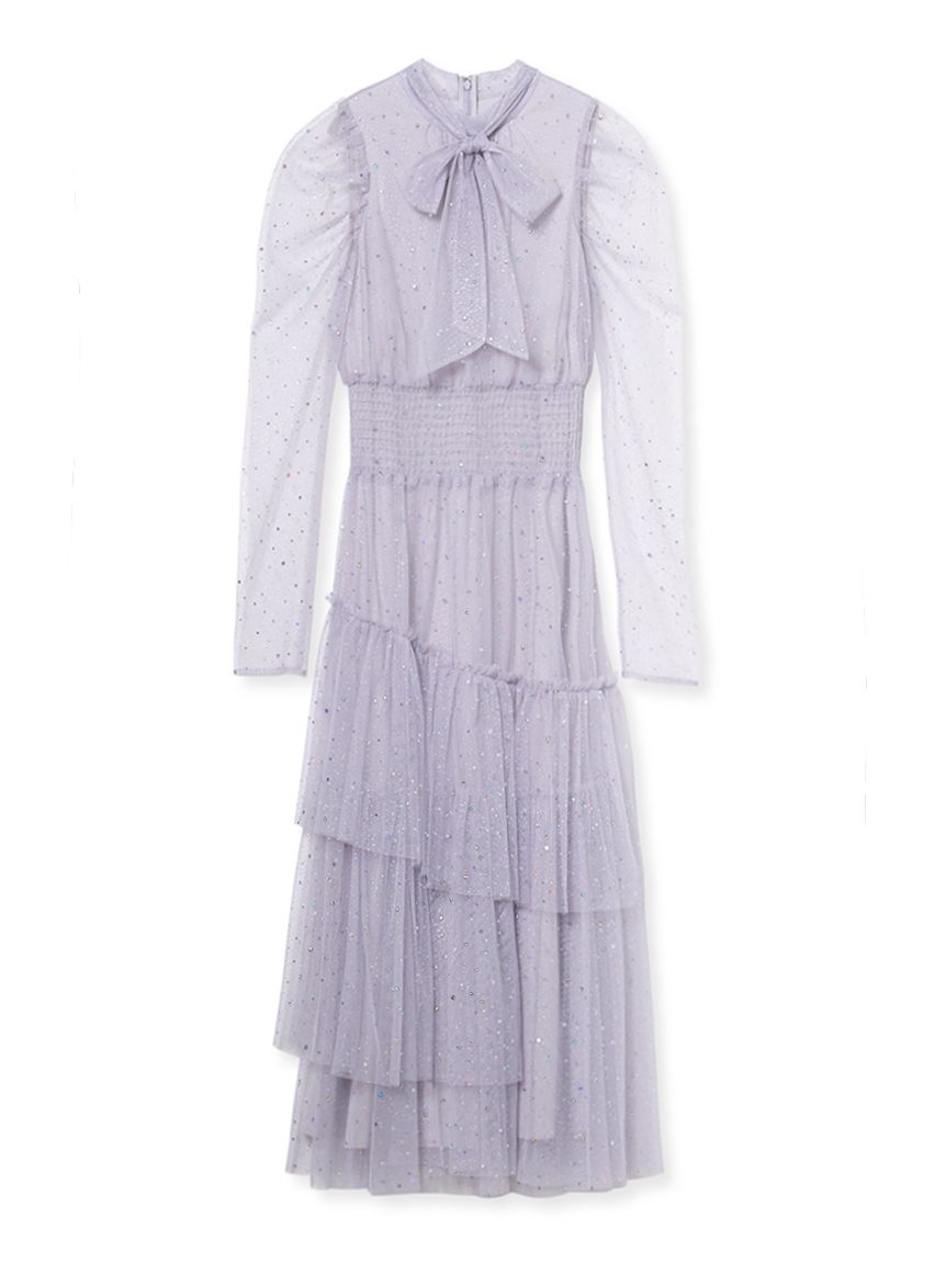 ロングスリーブラメチュールドレス(ロングワンピース)｜DRESS｜FURFUR