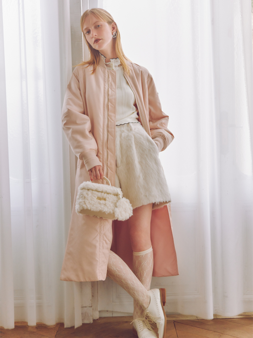 未使用 23SS FURFUR カットワーク刺繍ショートパンツ ベージュ