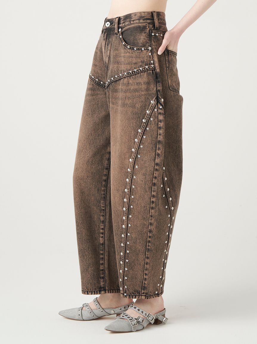 スタッズカーブデニムパンツ(デニムパンツ)|パンツ|FURFUR スタッズカーブデニムパンツ(デニムパンツ)|パンツ|FURFUR