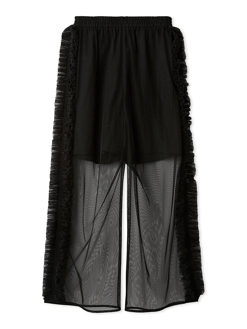 チュールフリルレイヤードパンツ(ロングパンツ)｜ボトムス｜FURFUR
