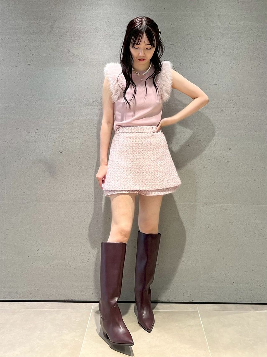限定カラー】ツイードスカショーパン(ショートパンツ)｜ボトムス