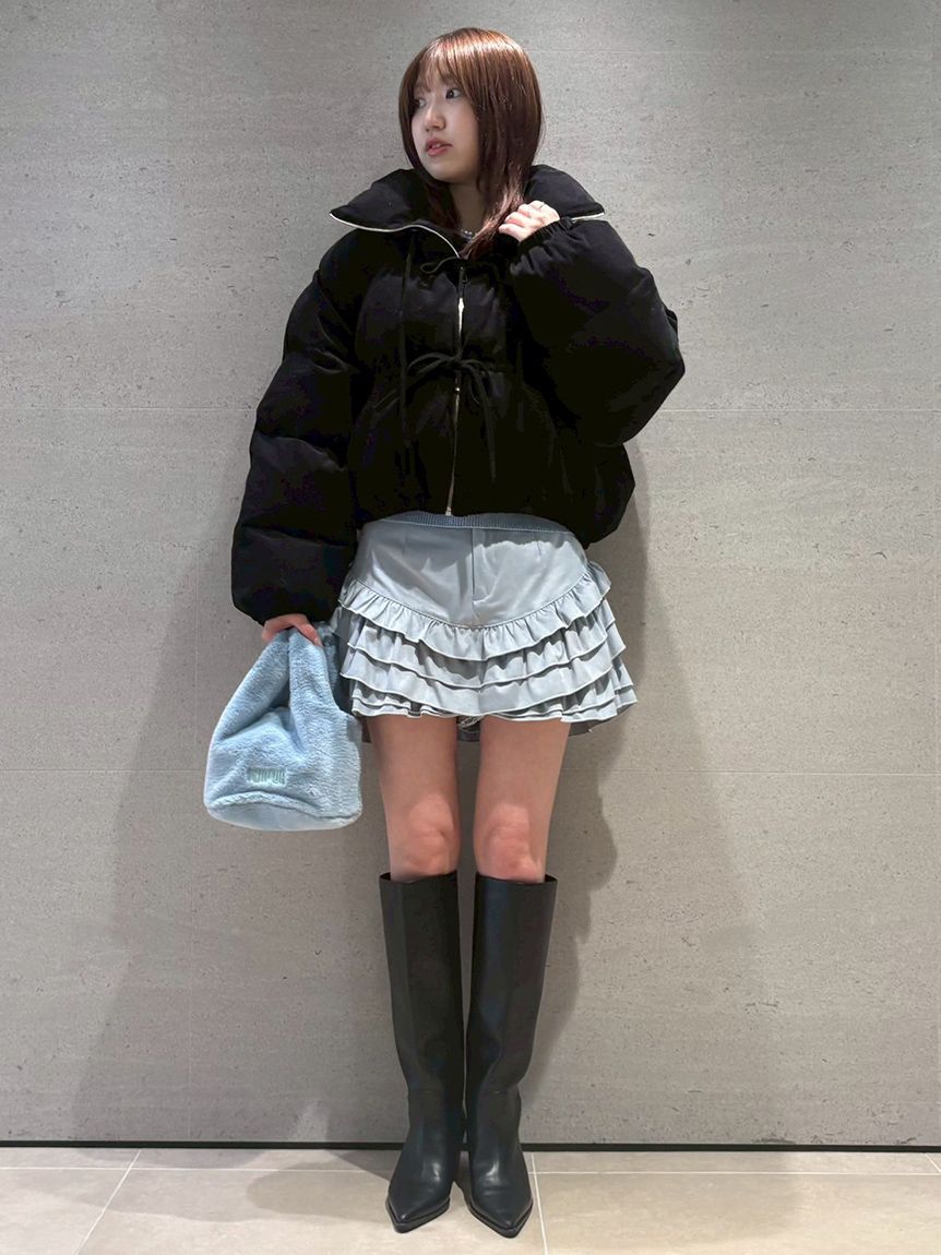 フリルレイヤースウェードショートパンツ(ショートパンツ)｜ボトムス