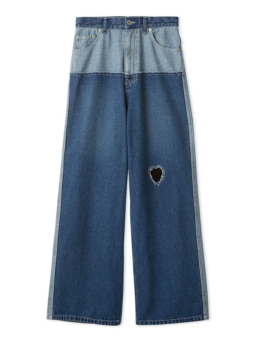 パッチワークデニムパンツ(ロングパンツ)｜ボトムス｜FURFUR（ファー