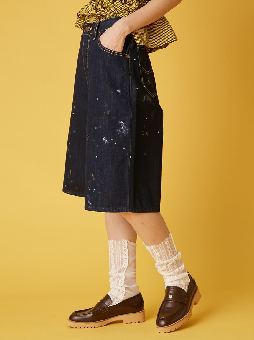 Leeコラボペイントデニムハーフパンツ(デニムパンツ)｜パンツ｜FURFUR