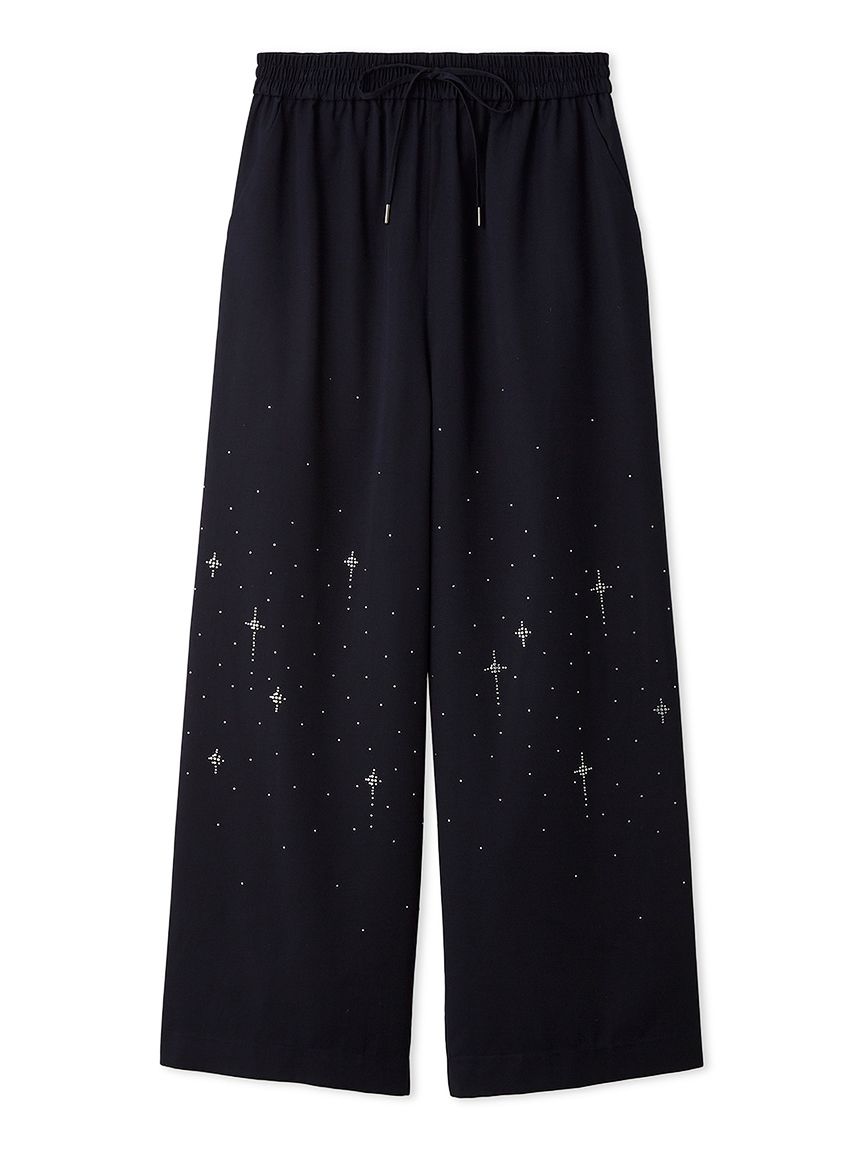 ビジュー付きイージーパンツ(ロングパンツ)｜ボトムス｜FURFUR（ファー