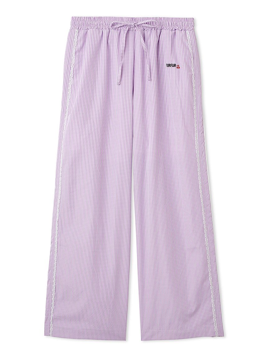 WEB・一部店舗限定カラー】ギンガムチェックパジャマパンツ(ロング