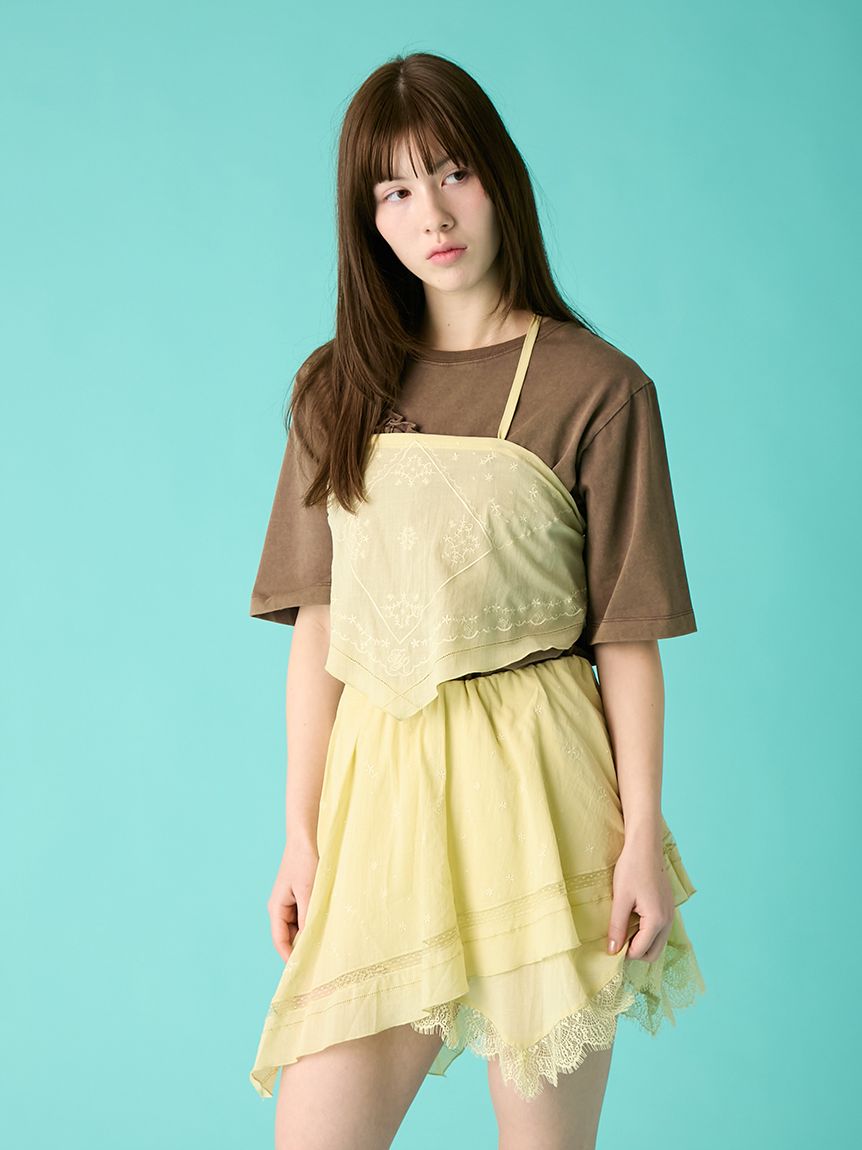 ハンカチ刺繍スカショーパン(ショートパンツ)｜ボトムス｜FURFUR