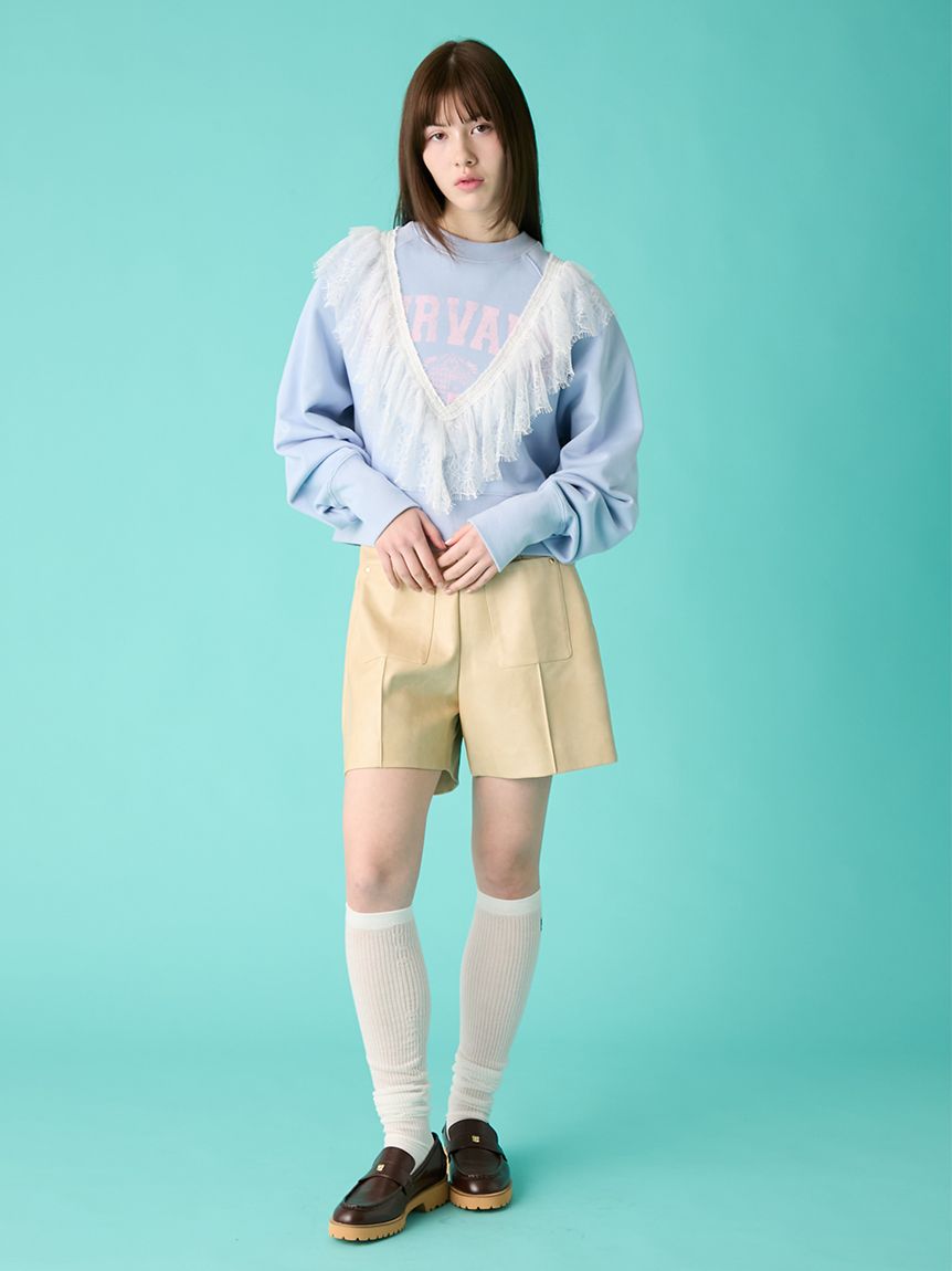 レザーライクショートパンツ(ショートパンツ)｜ボトムス｜FURFUR