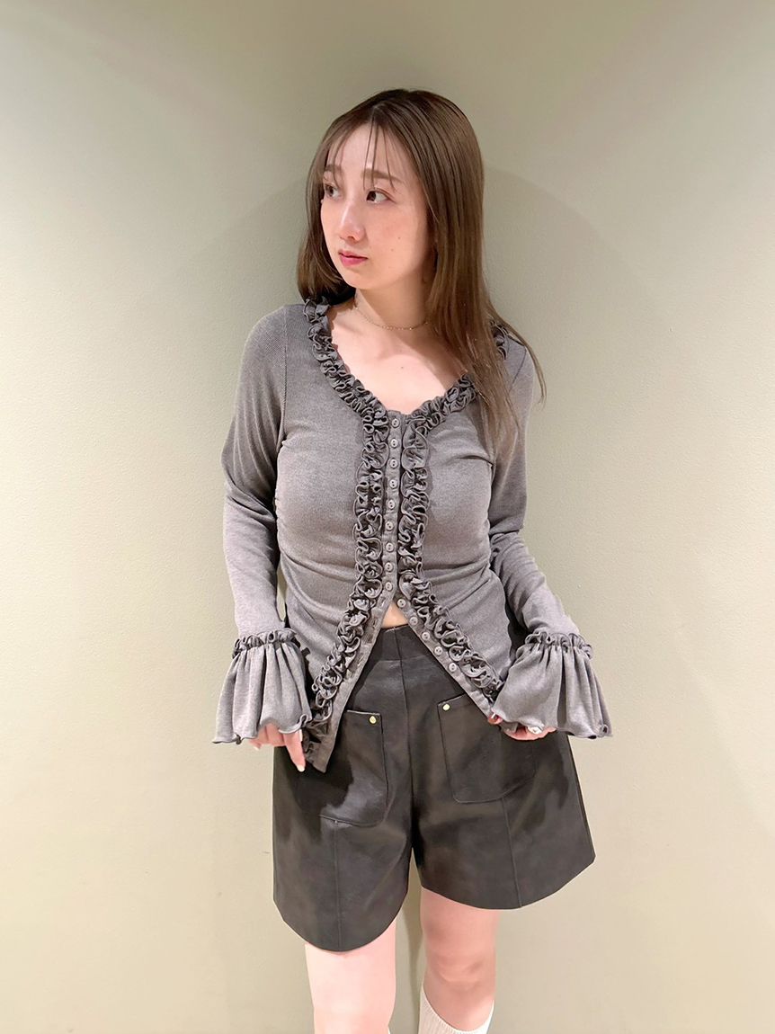 レザーライクショートパンツ(ショートパンツ)｜ボトムス｜FURFUR
