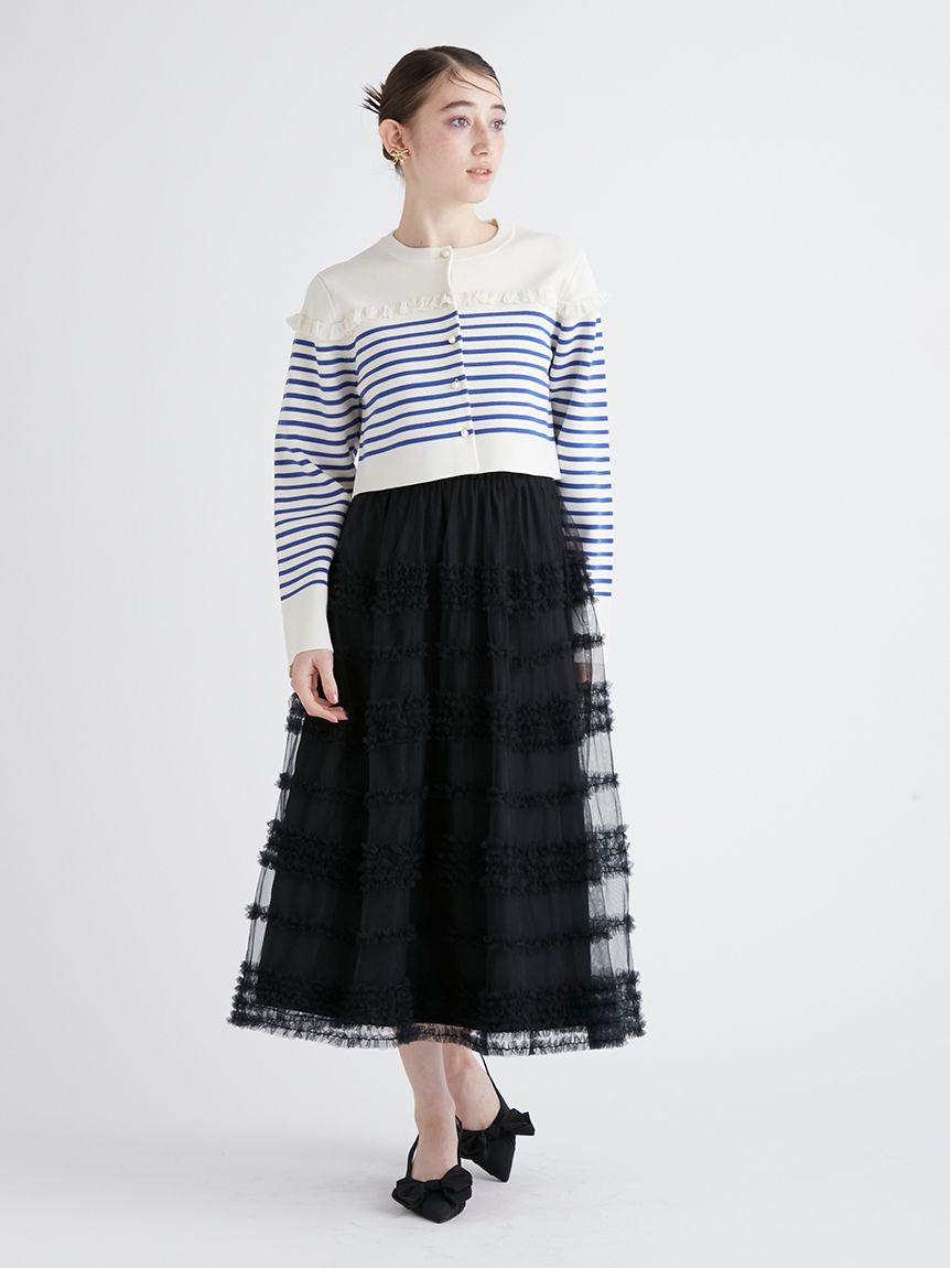 チュールフリルスカート(フレアスカート)｜スカート｜FURFUR（ファー  