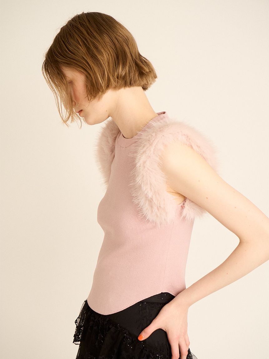 新品 ◆高級 35，640円　ファー レース　スカート clean2 ティアードレーススカート(ロングスカート)｜ボトムス｜FURFUR（ファー