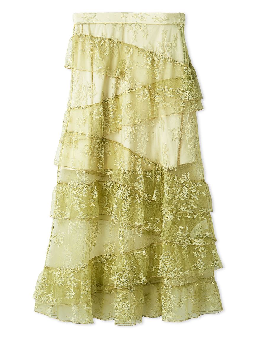 ティアードレーススカート(ロングスカート)｜ボトムス｜FURFUR（ファー