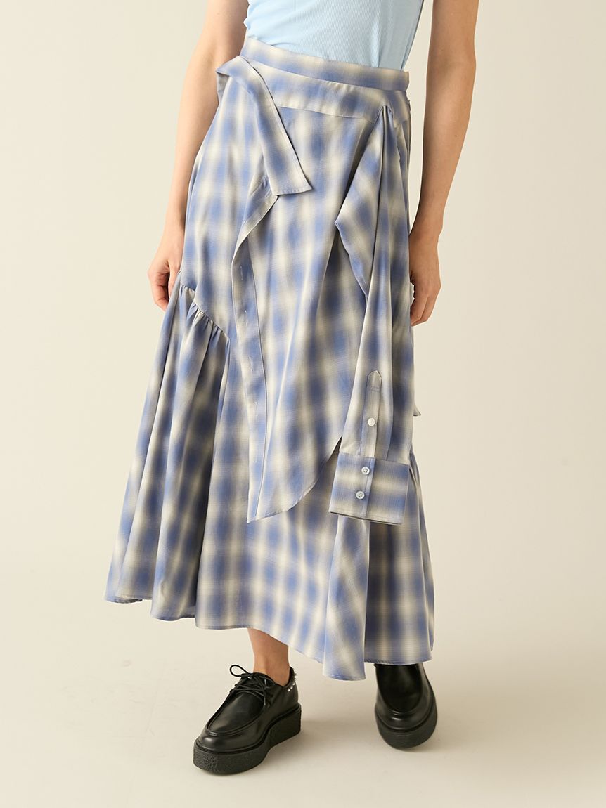 hana yagi スカート visitfor かぎ針ナロースカート【Hana服】 通販【ニッセン】