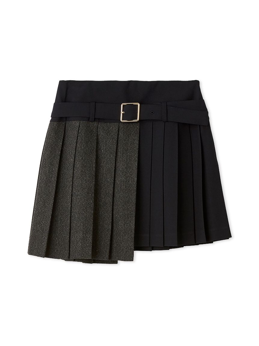 【専用】FURFUR スカート バイカラープリーツミニスカート(ミニスカート)｜ボトムス