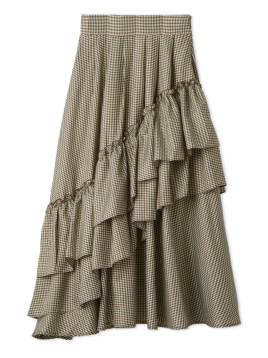 ランダムボリュームタフタスカート(ロングスカート)｜ボトムス｜FURFUR