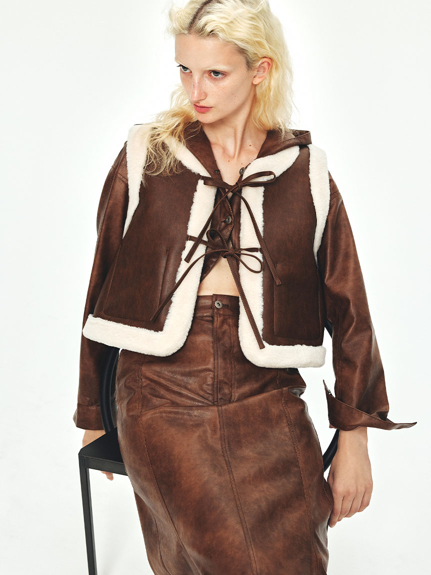 マルチマテリアルマーメイドスカート(ロングスカート)｜ボトムス