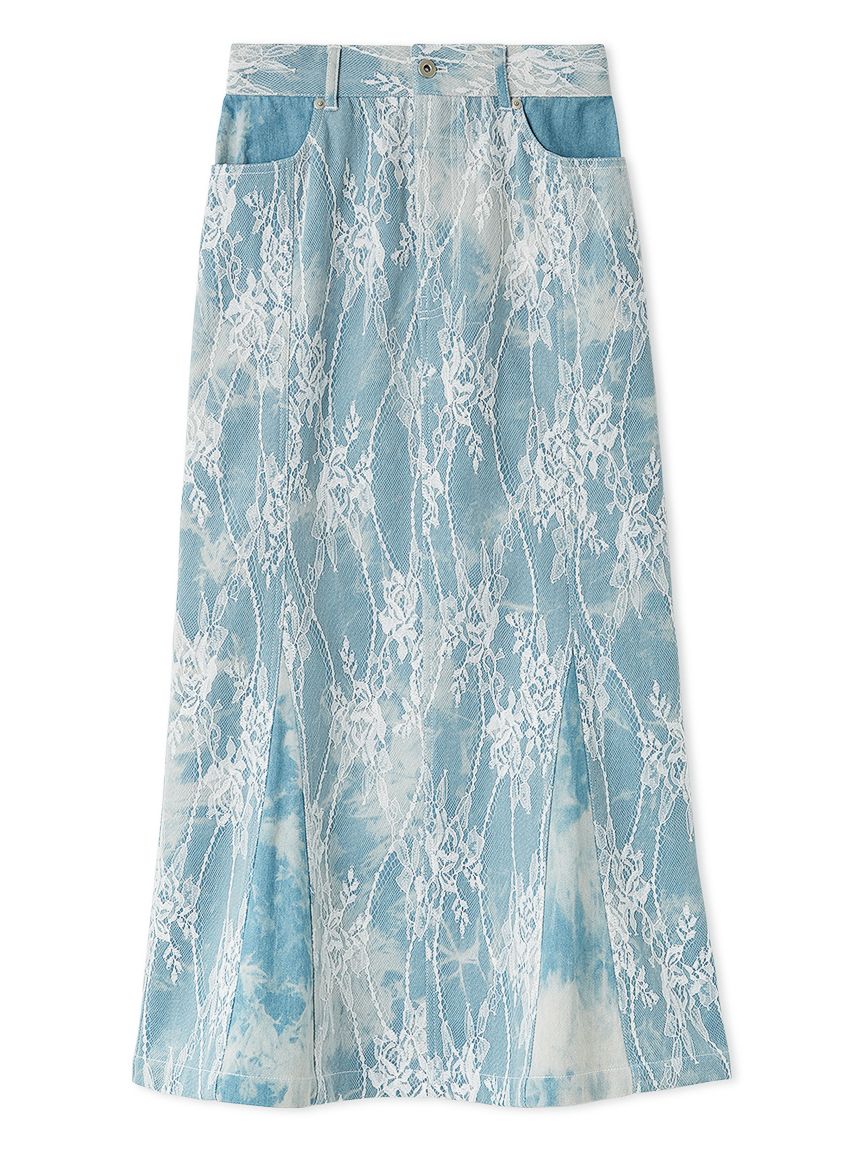 マルチマテリアルマーメイドスカート(ロングスカート)｜ボトムス