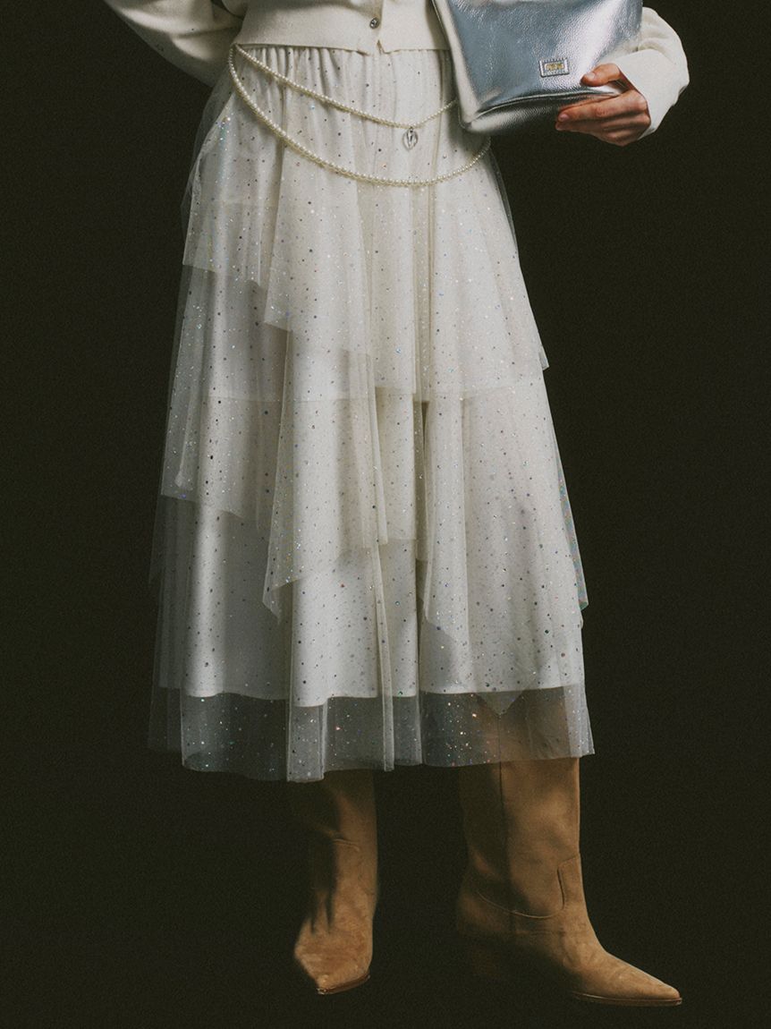 ラメチュールスカート(ロングスカート)｜ボトムス｜FURFUR（ファー