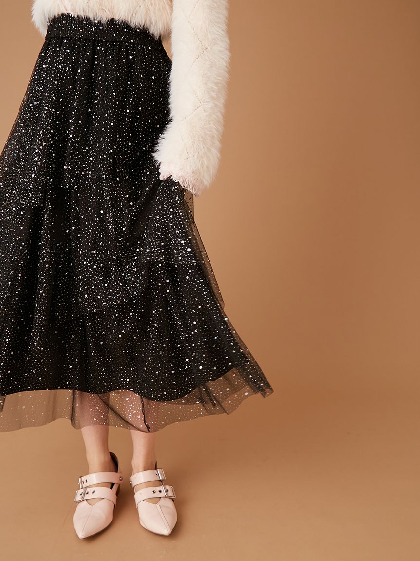 ラメチュールスカート(ロングスカート)｜ボトムス｜FURFUR（ファー