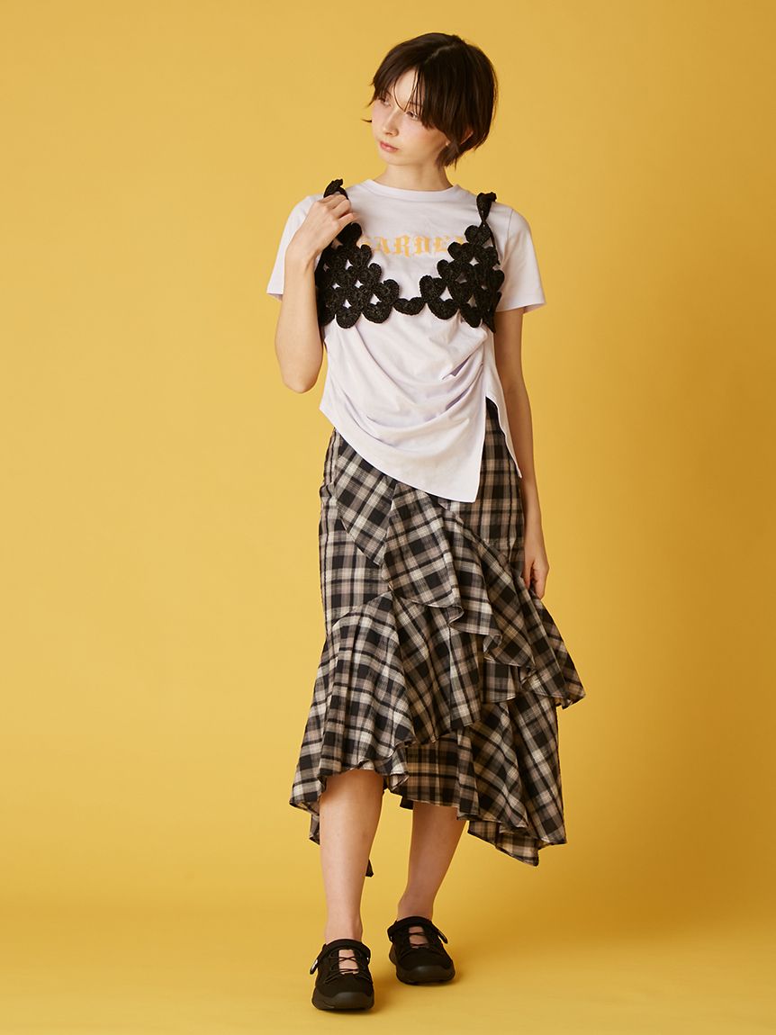 未着用！極美品！レア！プリーツプリーズ　アシンメトリー　ベスト　ブラック 30% OFF 