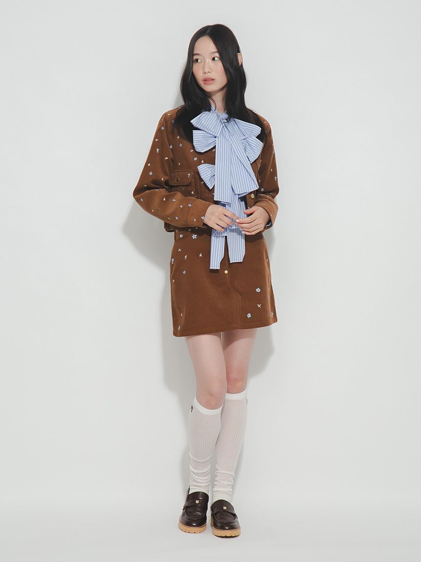 フラワー刺繍ミニスカート(ミニスカート)｜スカート｜FURFUR（ファー