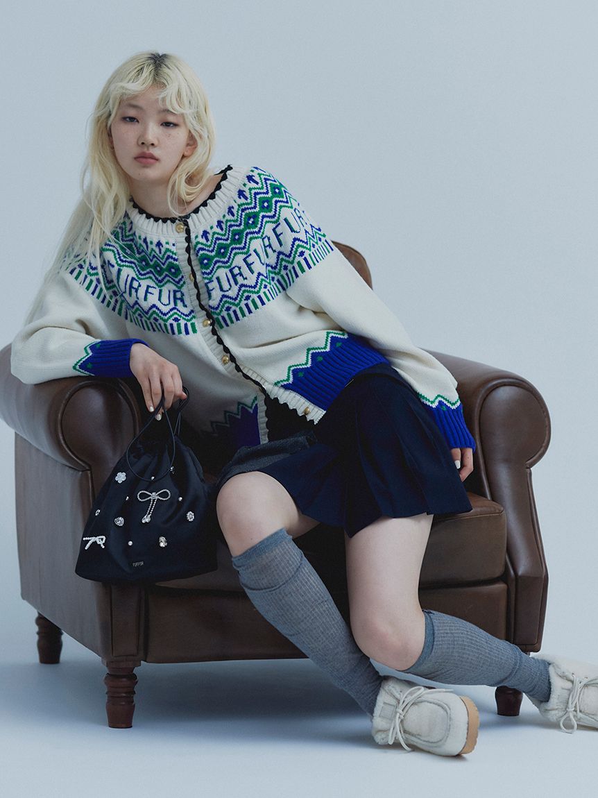 バイカラープリーツミニスカート(ミニスカート)｜SKIRT｜FURFUR