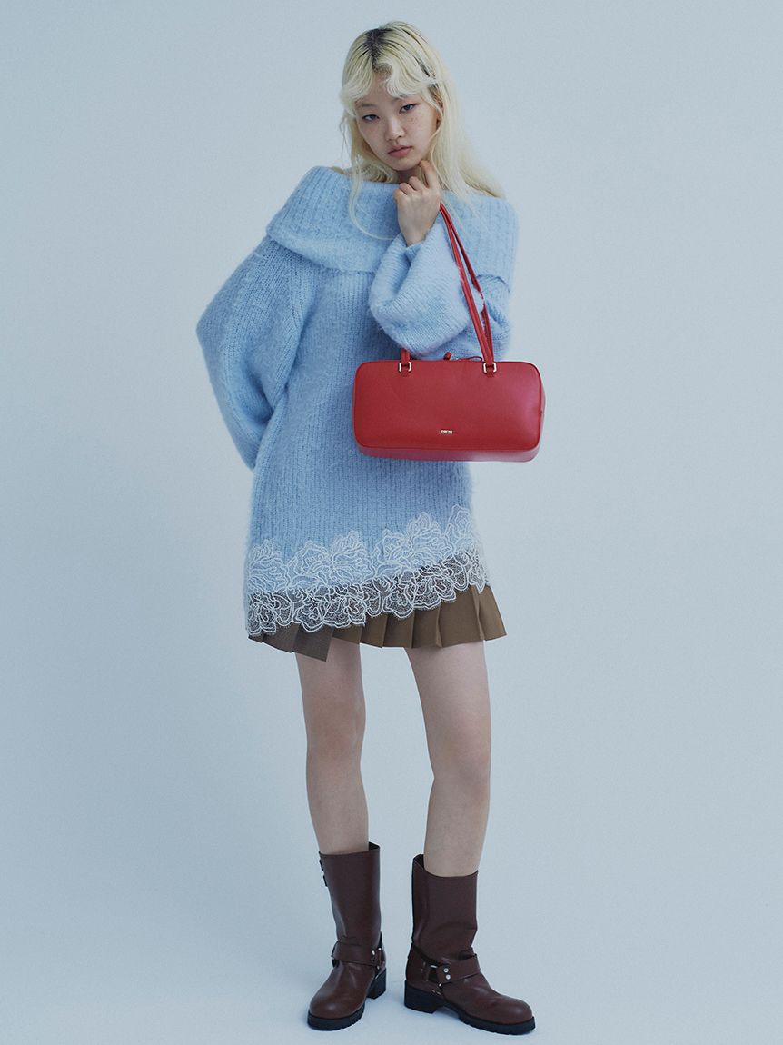 バイカラープリーツミニスカート(ミニスカート)｜SKIRT｜FURFUR