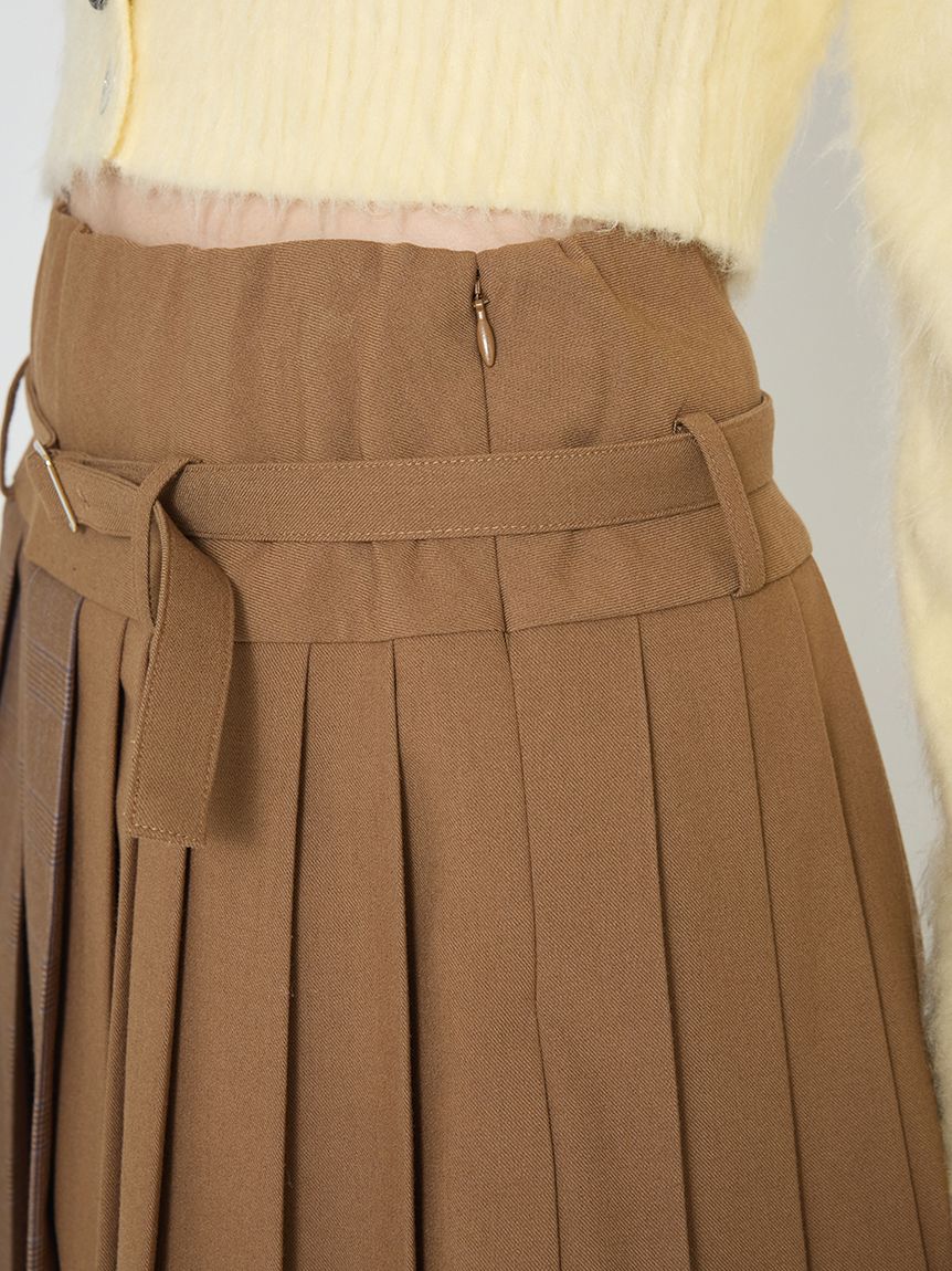 バイカラープリーツミニスカート(ミニスカート)｜SKIRT｜FURFUR
