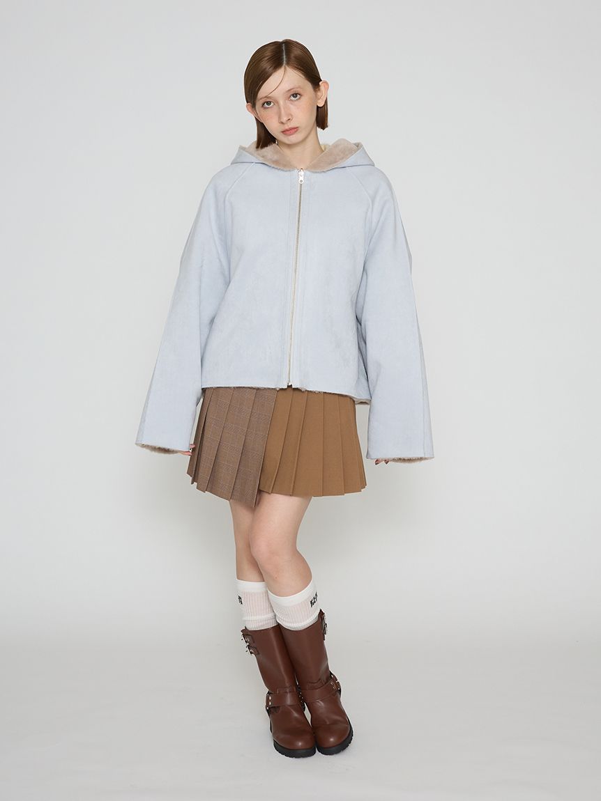 バイカラープリーツミニスカート(ミニスカート)｜SKIRT｜FURFUR