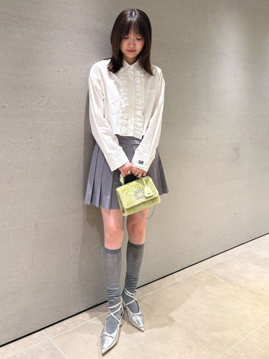 バイカラープリーツミニスカート(ミニスカート)｜SKIRT｜FURFUR