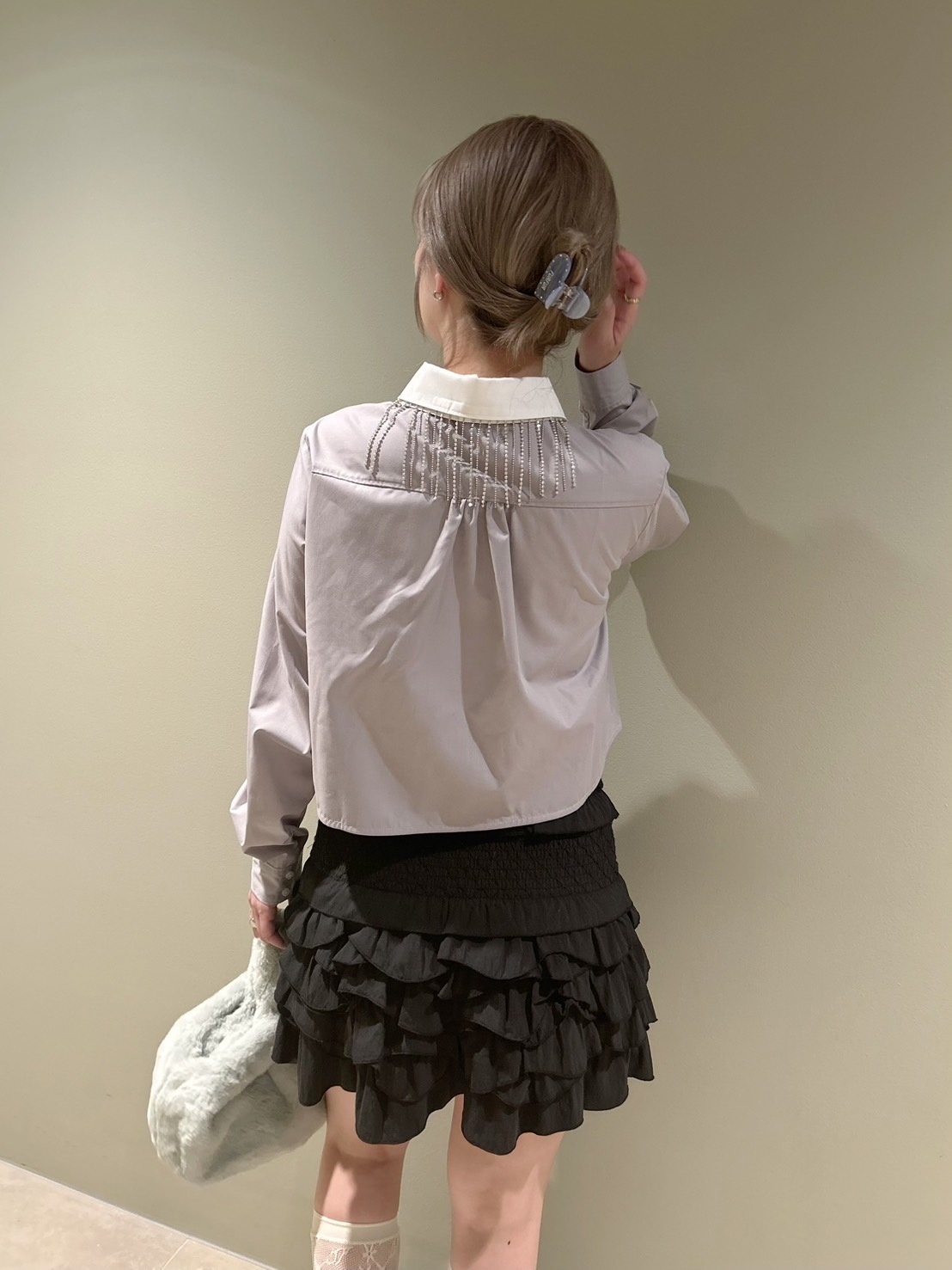 ビジューフリンジシャツ(シャツ／ブラウス)｜トップス｜FURFUR