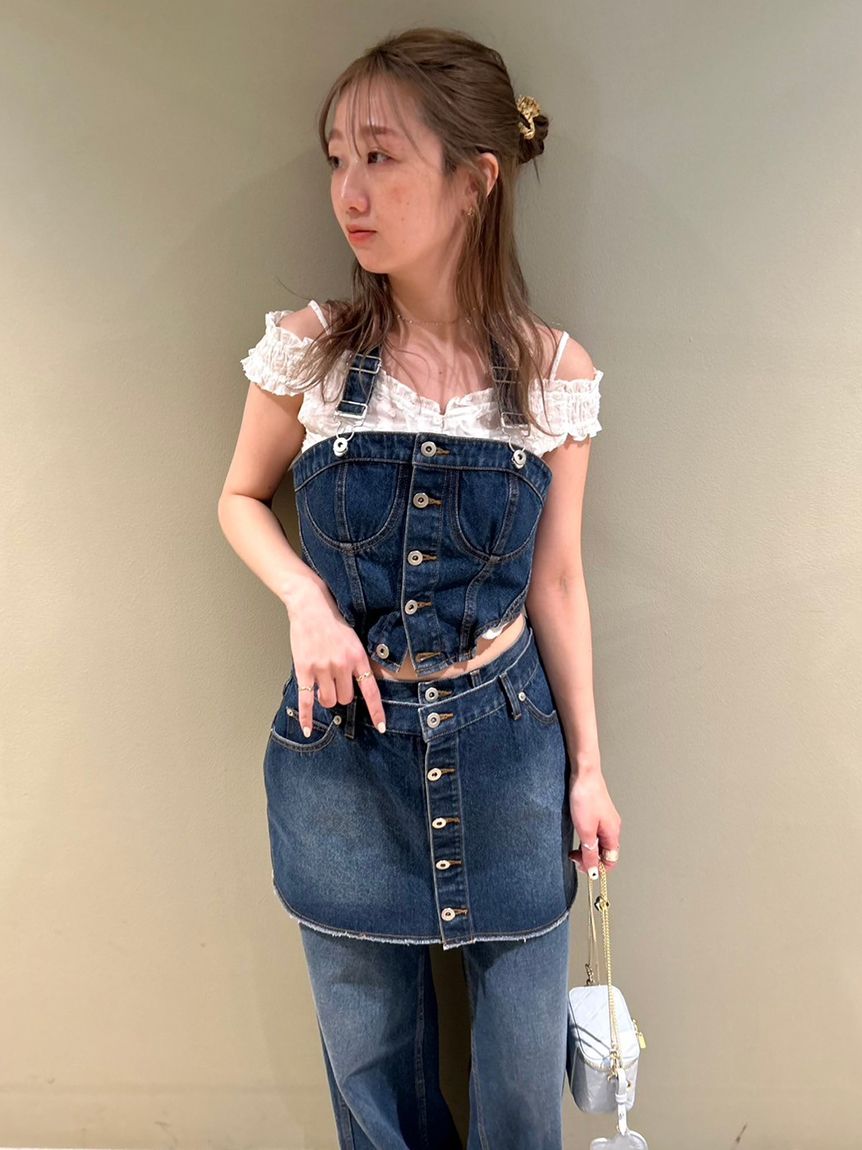 デニムビスチェ(ビスチェ)｜トップス｜FURFUR（ファーファー）公式  