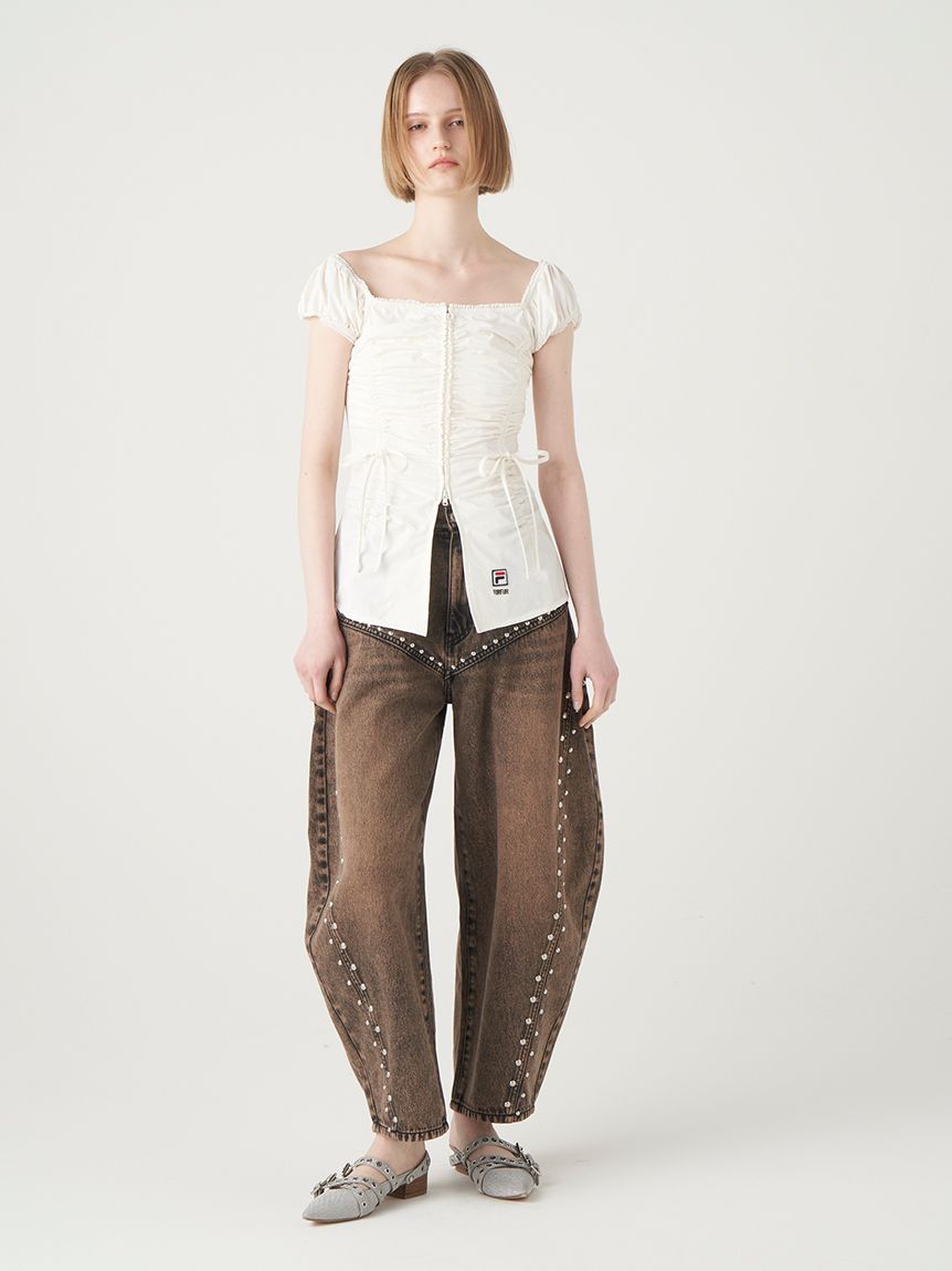 FURFUR FILA パフスリーブトップス FURFUR｜【FILAコラボ】パフスリーブトップス | Rakuten Fashion