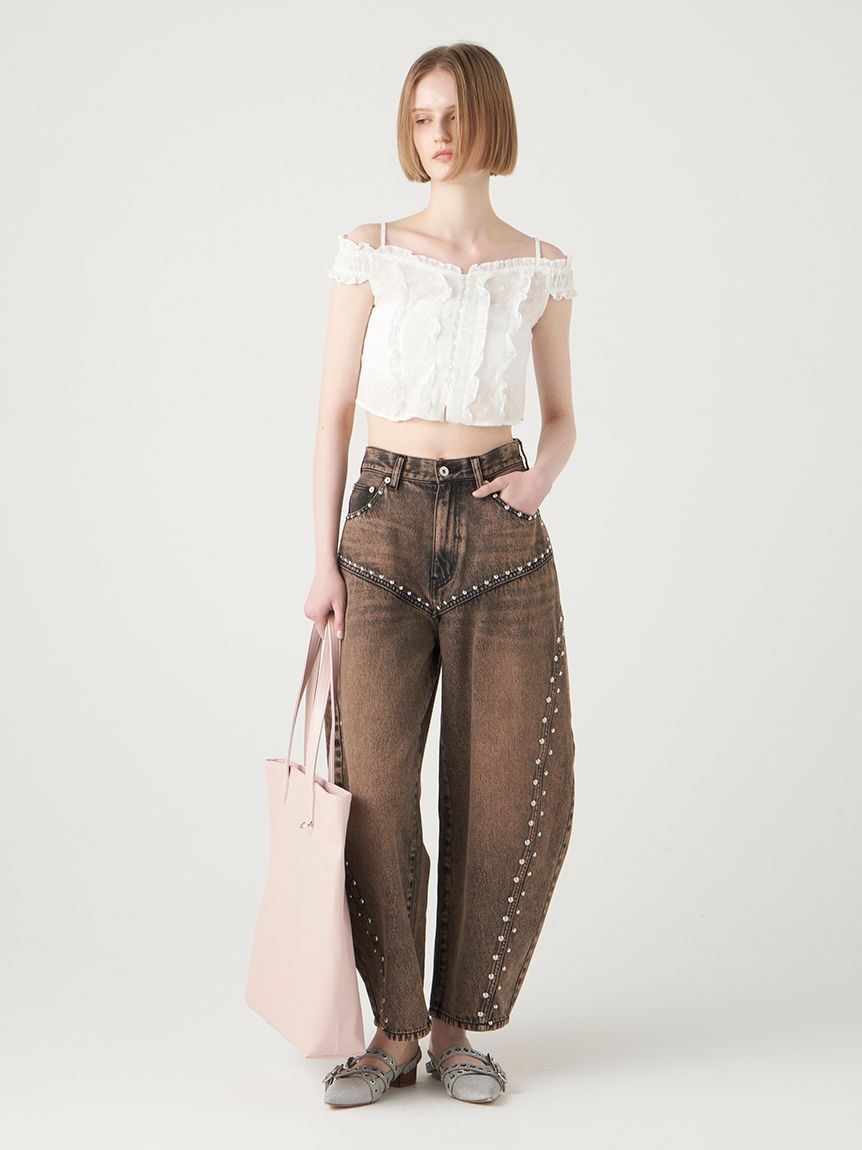 フリルデザインブラウス(シャツ／ブラウス)｜トップス｜FURFUR（ファー