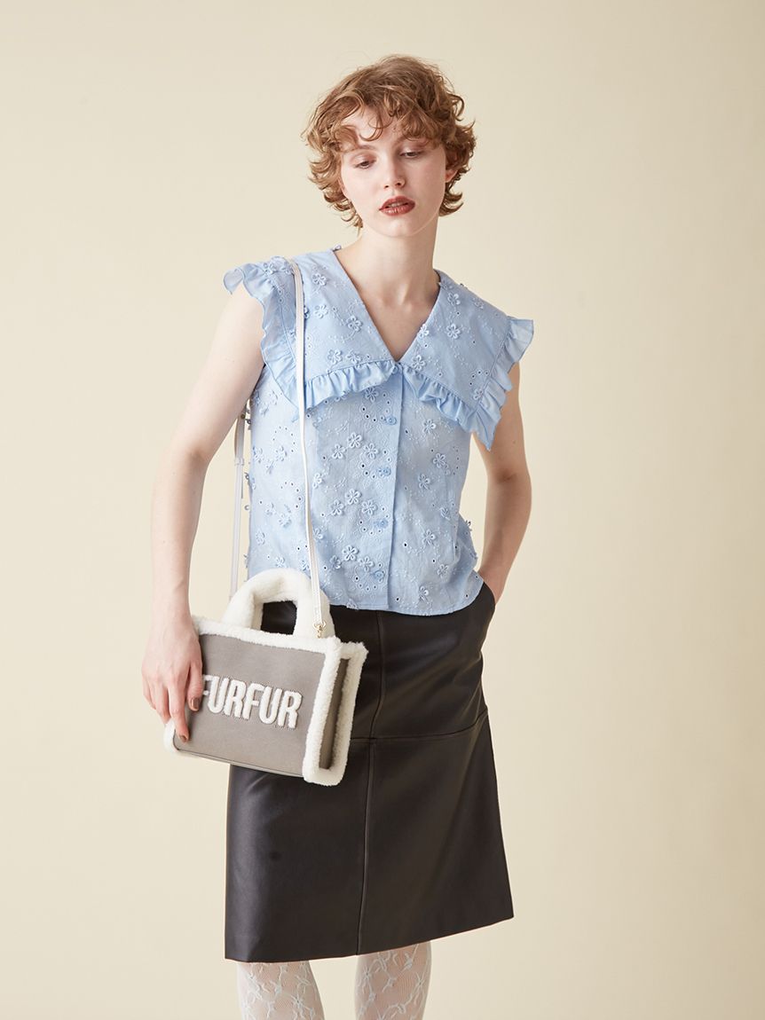 ビッグカラーノースリブラウス(シャツ／ブラウス)｜トップス｜FURFUR