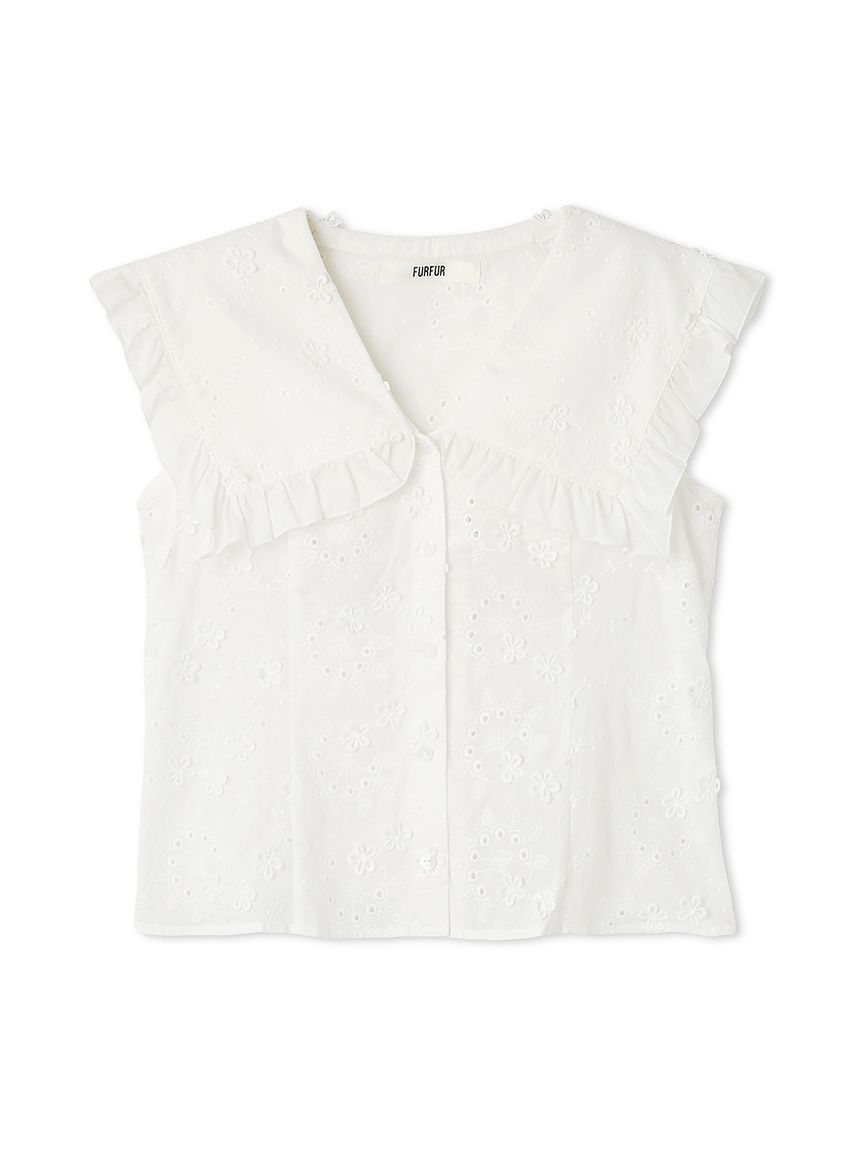 ビッグカラーノースリブラウス(シャツ／ブラウス)｜トップス｜FURFUR