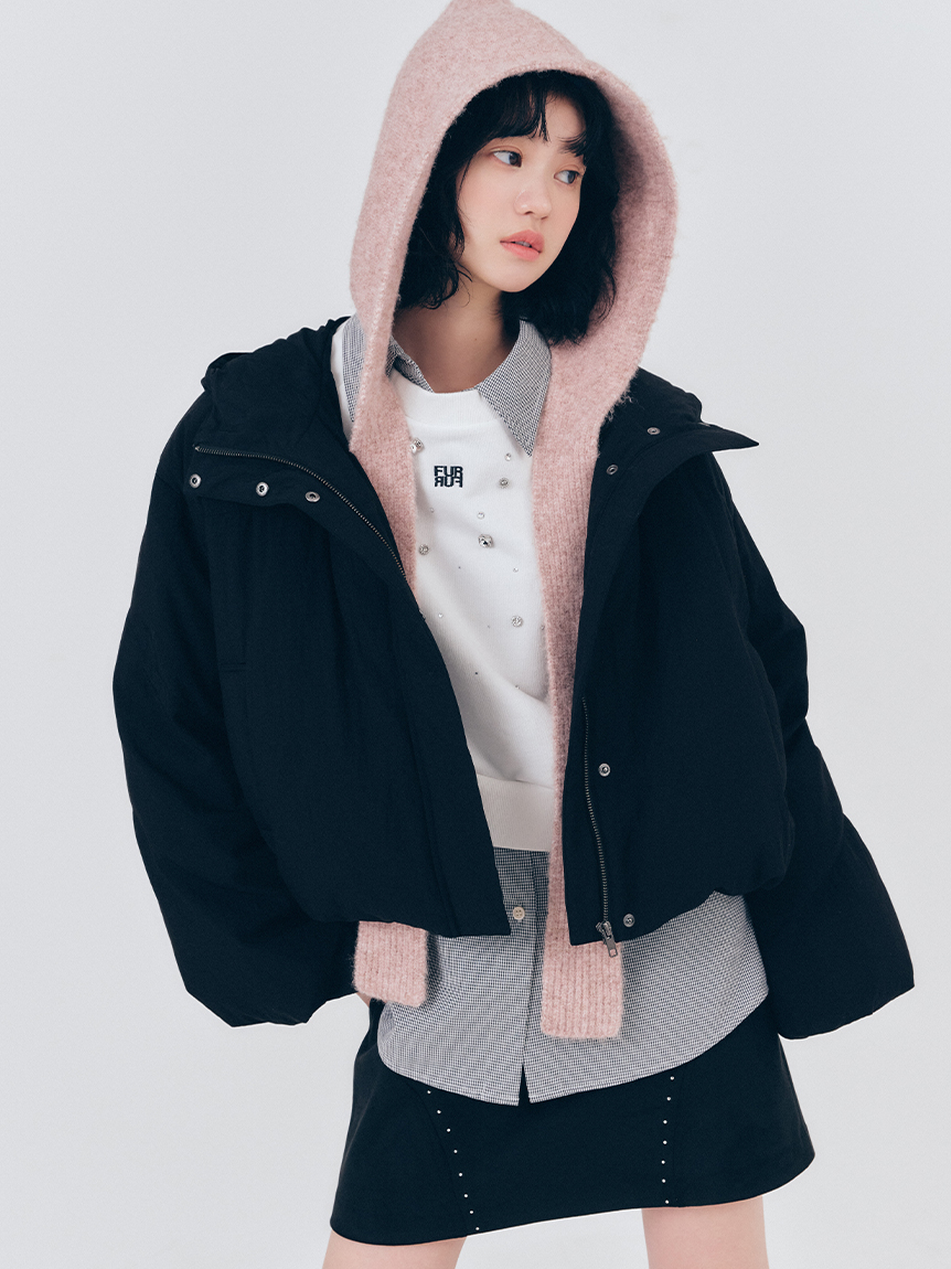 凛　！新品PW CIRCULUS ボーダーフェイクファープルオーバー リボンスリーブシアーシャツ(シャツ／ブラウス)｜トップス｜FURFUR