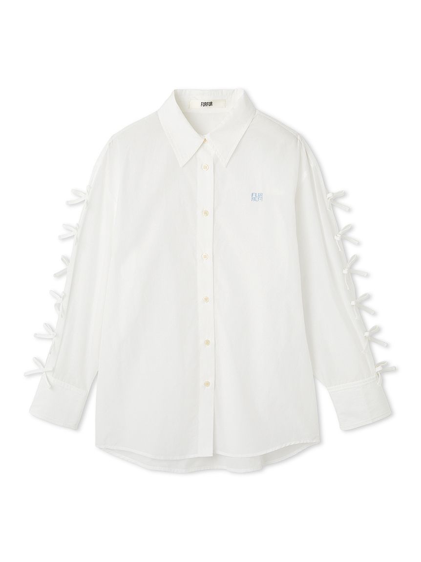 リボンスリーブシアーシャツ(シャツ／ブラウス)｜トップス｜FURFUR