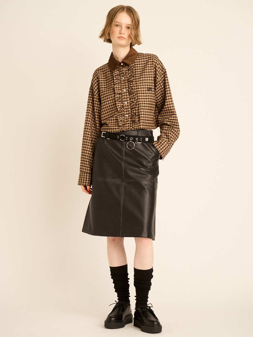 ふらさん専用 ロゴ刺繍フリルシャツ(シャツ／ブラウス)｜トップス｜FURFUR