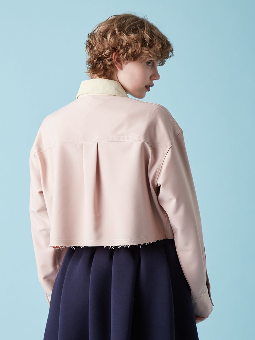 ロゴ刺繍フリルシャツ(シャツ／ブラウス)｜トップス｜FURFUR