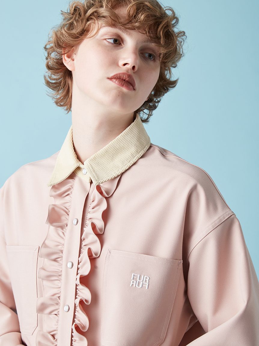 ふらさん専用 ロゴ刺繍フリルシャツ(シャツ／ブラウス)｜トップス｜FURFUR