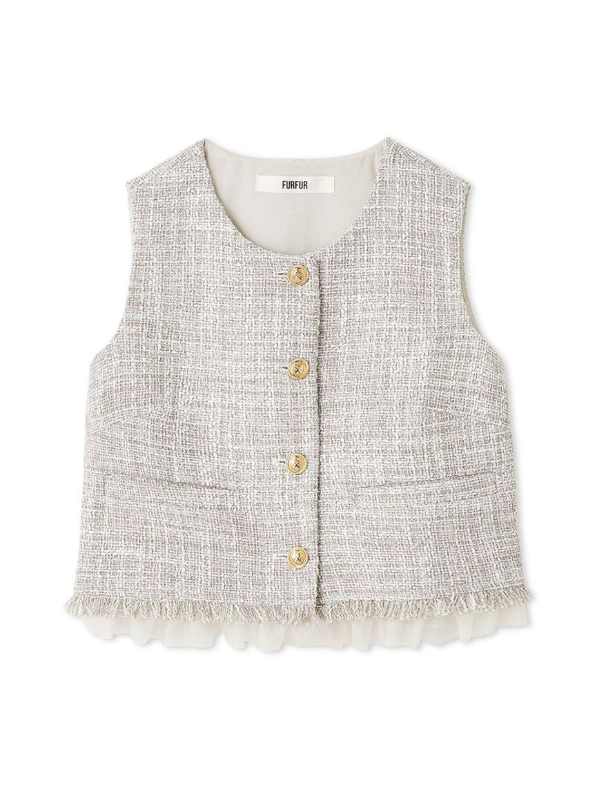 限定カラー】ツイードベスト(シャツ／ブラウス)｜トップス｜FURFUR