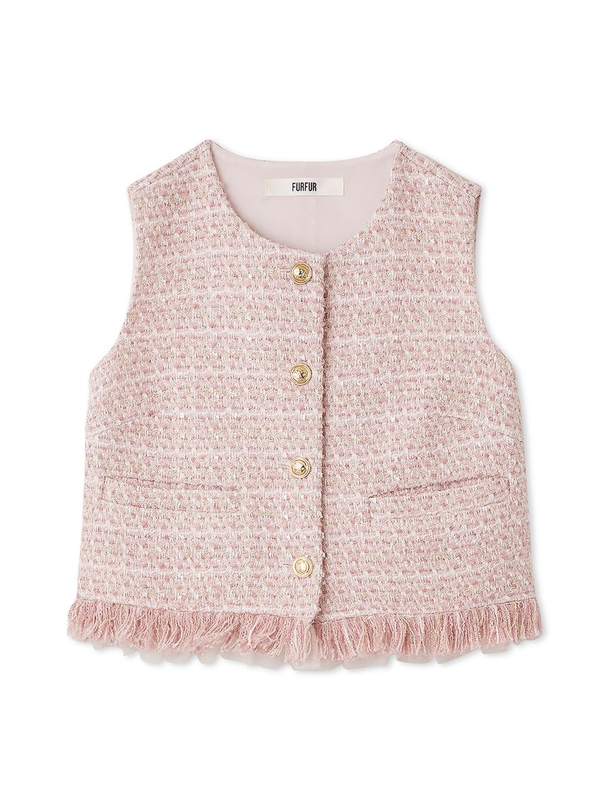 限定カラー】ツイードベスト(シャツ／ブラウス)｜トップス｜FURFUR