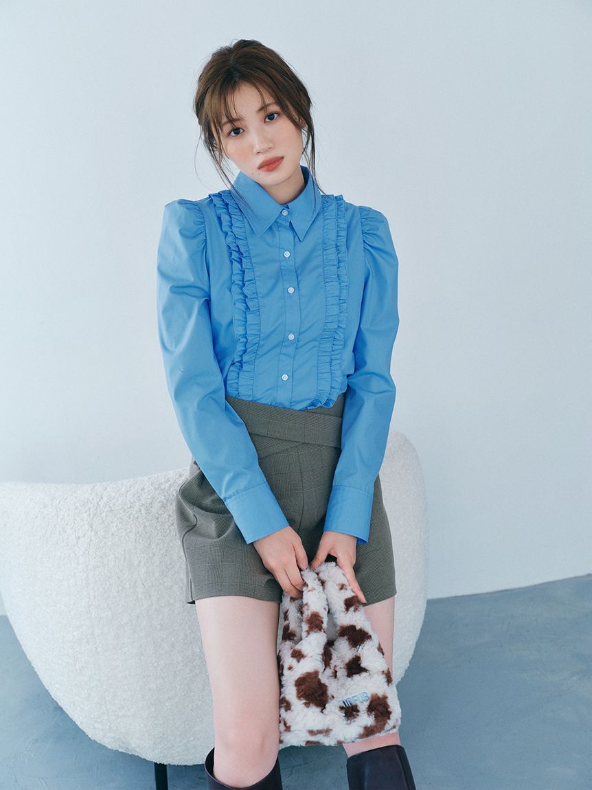 コンパクトパフスリーブシャツ(シャツ／ブラウス)｜トップス｜FURFUR