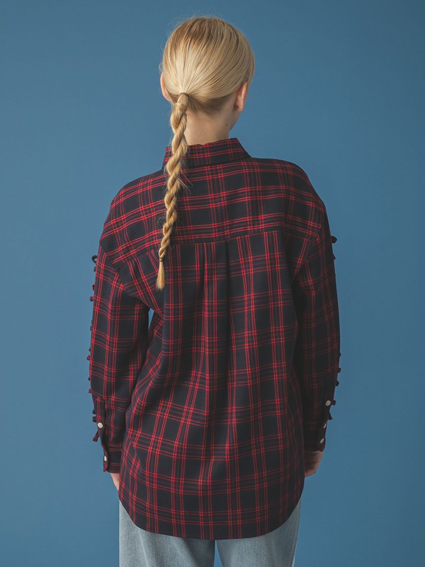 リボンスリーブネルシャツ(シャツ／ブラウス)｜トップス｜FURFUR