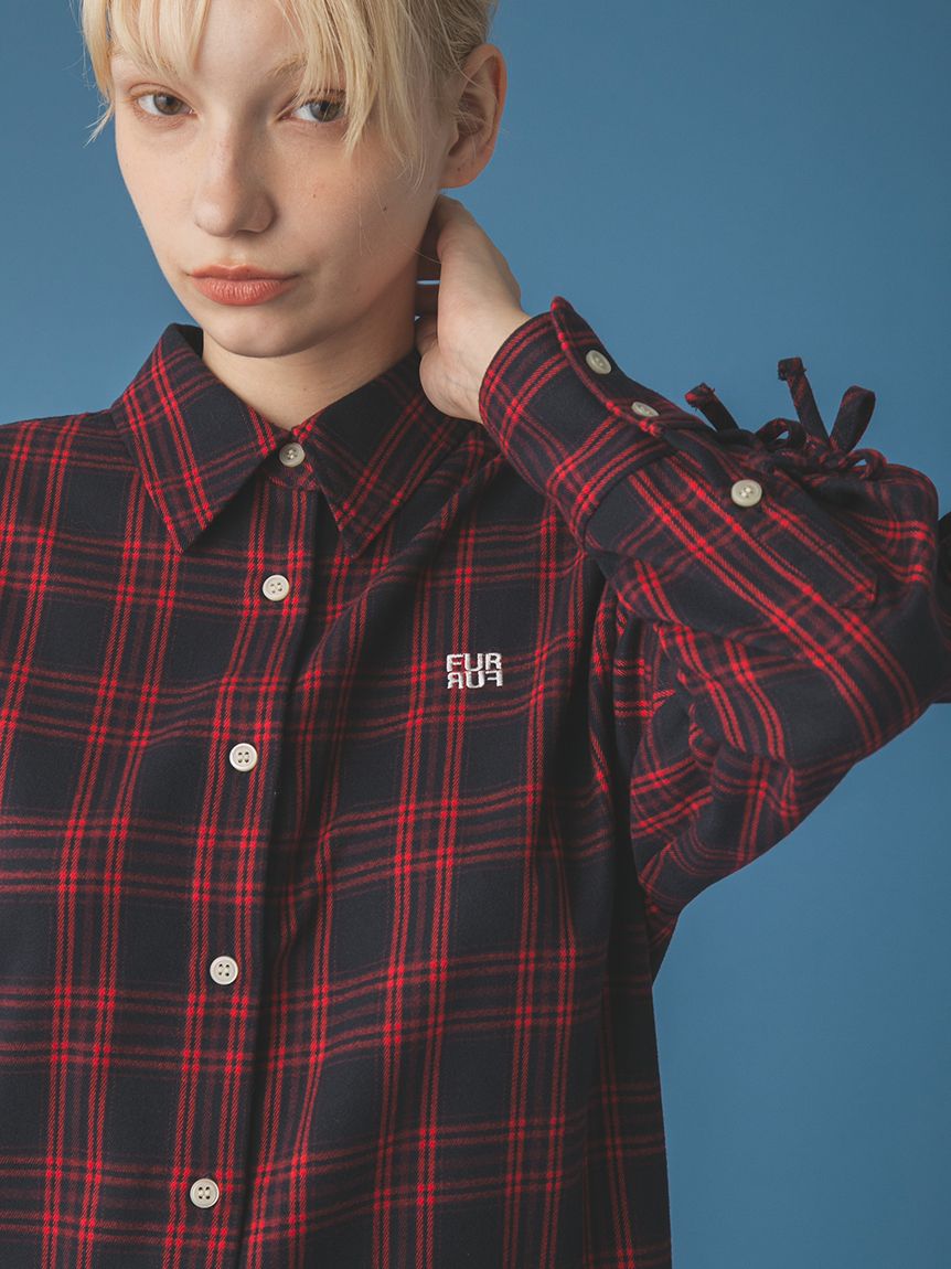 リボンスリーブネルシャツ(シャツ／ブラウス)｜トップス｜FURFUR