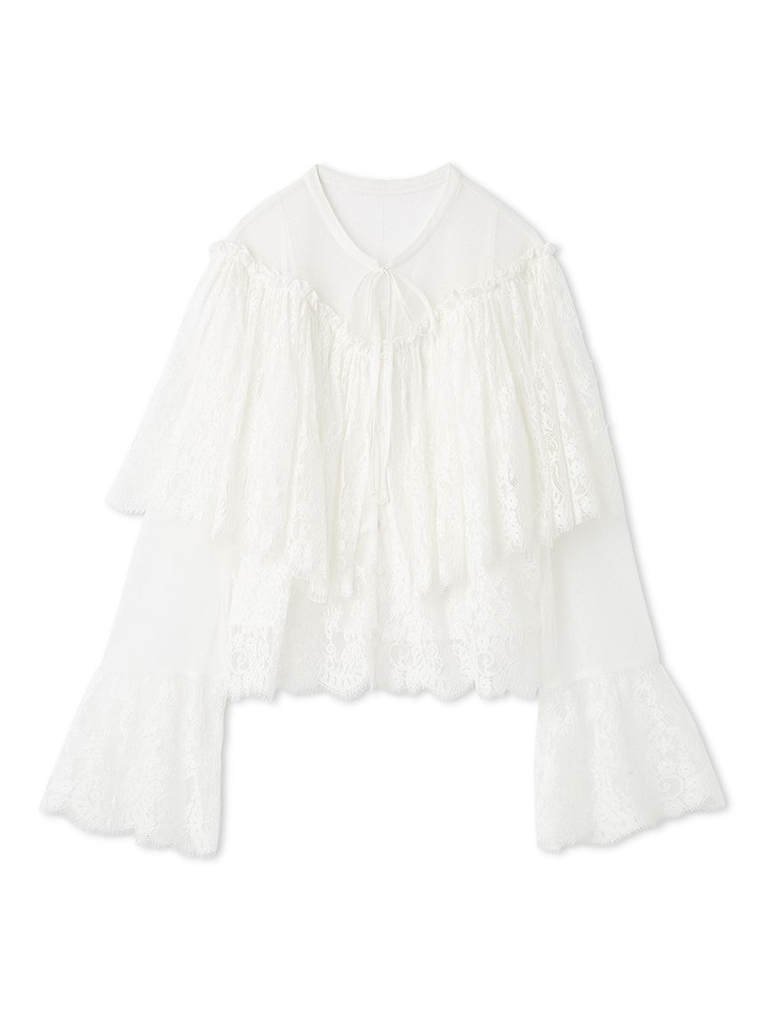 スカラップレースブラウス(シャツ／ブラウス)｜トップス｜FURFUR